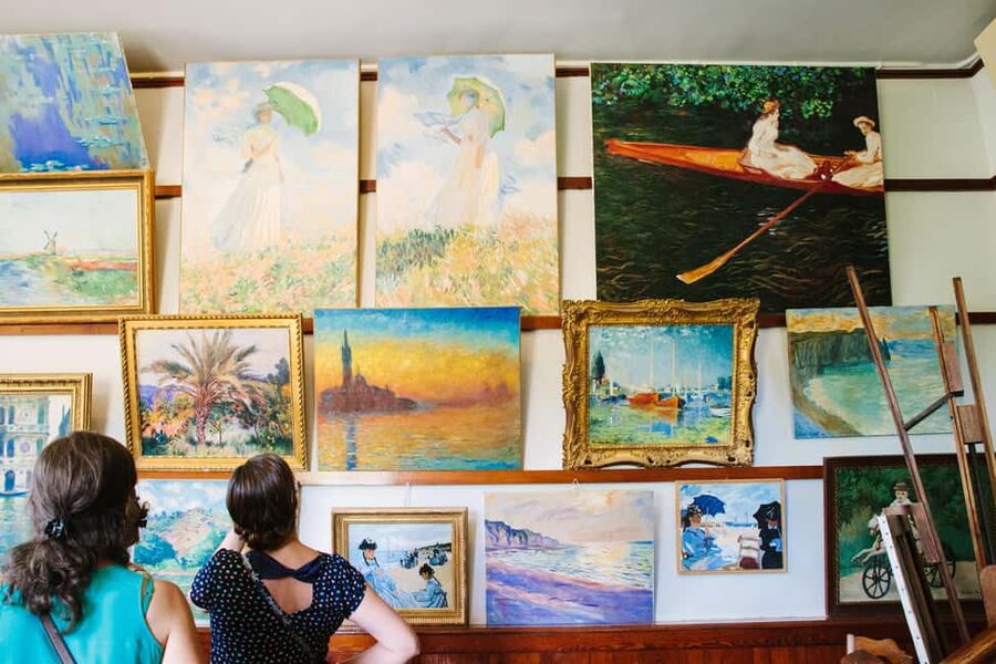 From Paris: Monet Garden & Giverny Bike Tour and Picnic Stop - Giverny Church, the cemetery, and Hotel Baudy