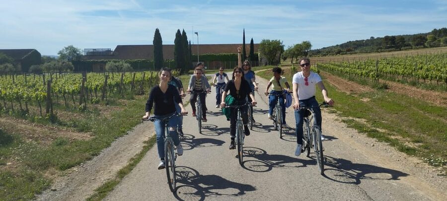 From Sitges: Cycling Tour with Winery visit and Tasting - A 15-kilometer ride made for casual cyclists