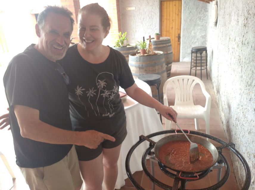 From Sitges: Paella Masterclass, Bike Ride and Winery Visit - Inside a winery with nine generations of family history