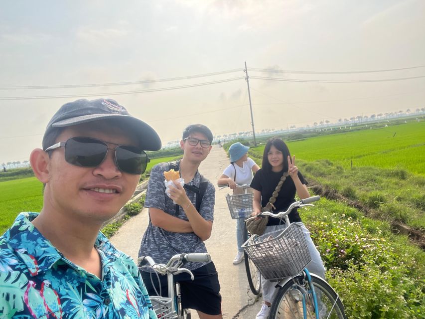 Funny day cycling, Buffalo riding and Basket boat - Rice growing, village lanes, and photo stops