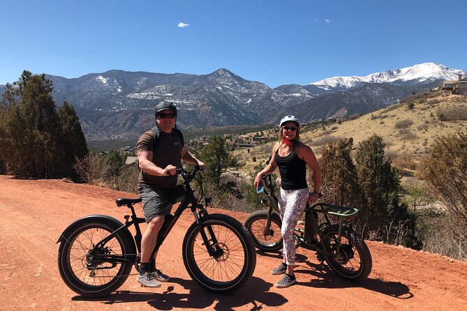 Garden of the Gods Highlights and Gems Guided E-Bike eBike Tour - Pikes Peak from the road, not the summit