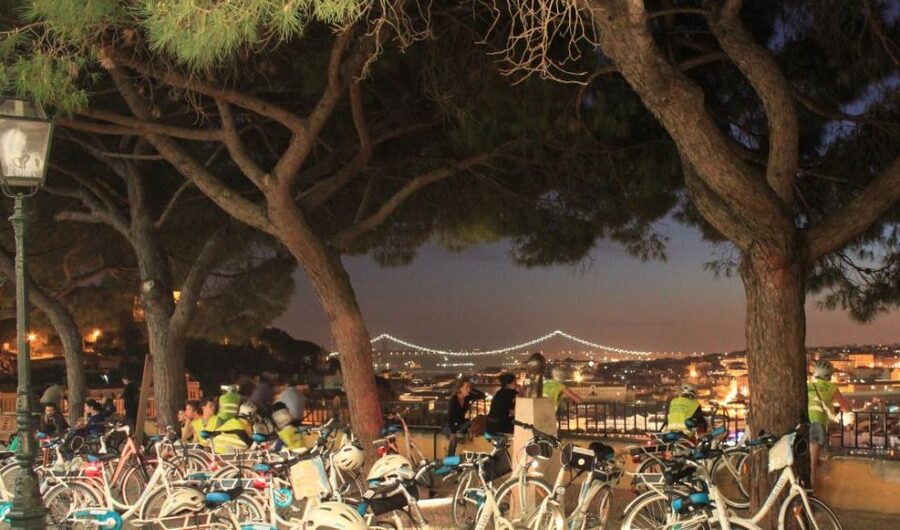 Go Lisbon by Night Electric Bike Tour - Starting near Jardim do Tabaco