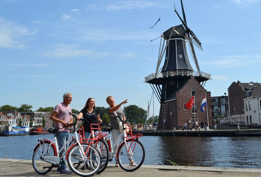 Haarlem Highlights Bike Tour - Churches, canals, and windmills