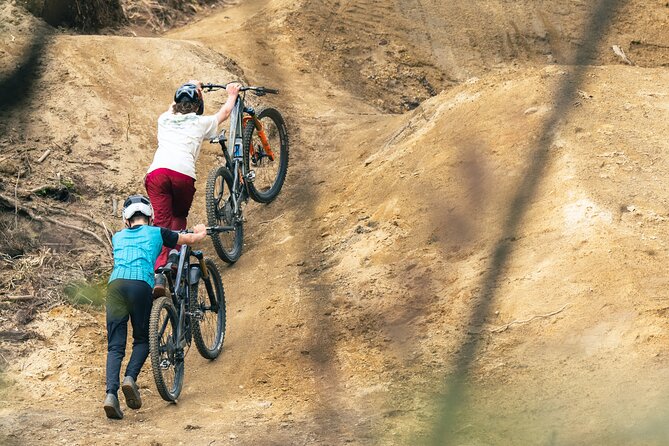 Half-Day Self-Guided Mountain Bike Journey through Whakarewarewa Redwood Forest - Getting fitted at Mountain Bike Rotorua