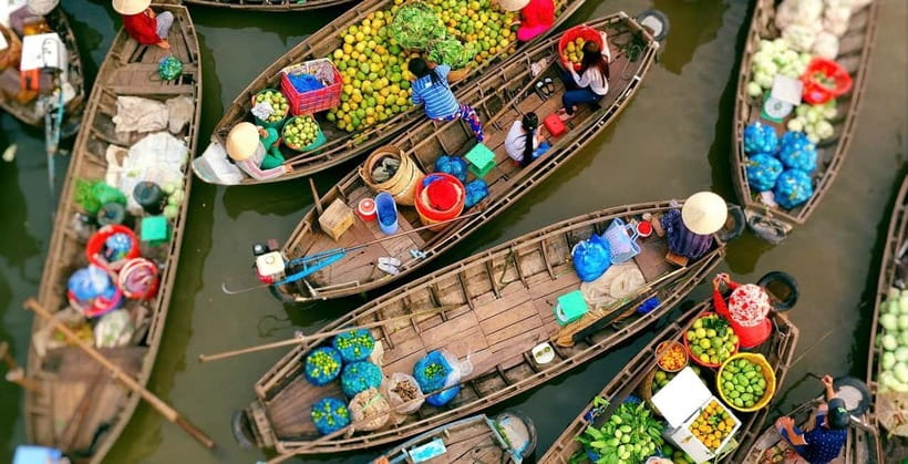 HCM: 2-Day Mekong Floating Market with Cooking & Bike Ride - The small canals and lunch by the river