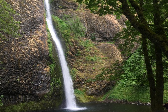 Hike and Bike Tour to Columbia River Gorge Waterfalls - Latourell or Horsetail Falls on Foot