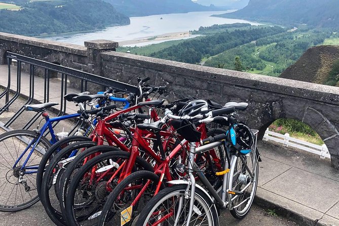 Hike and Bike Tour to Columbia River Gorge Waterfalls - Multnomah Falls and Benson Bridge