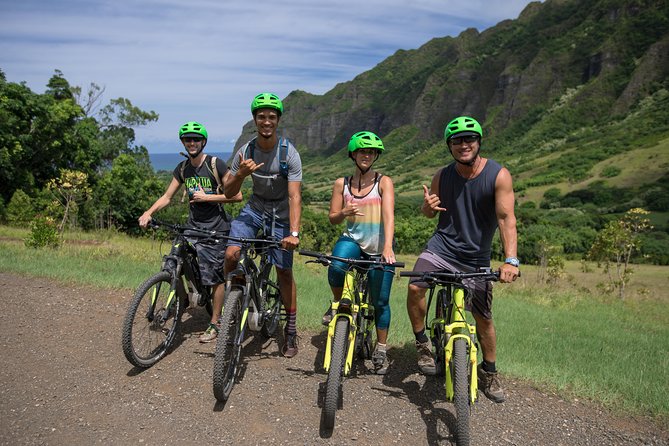Kualoa Ranch: Novice E-Bike - Riding through Kualoa Ranch instead of riding past it