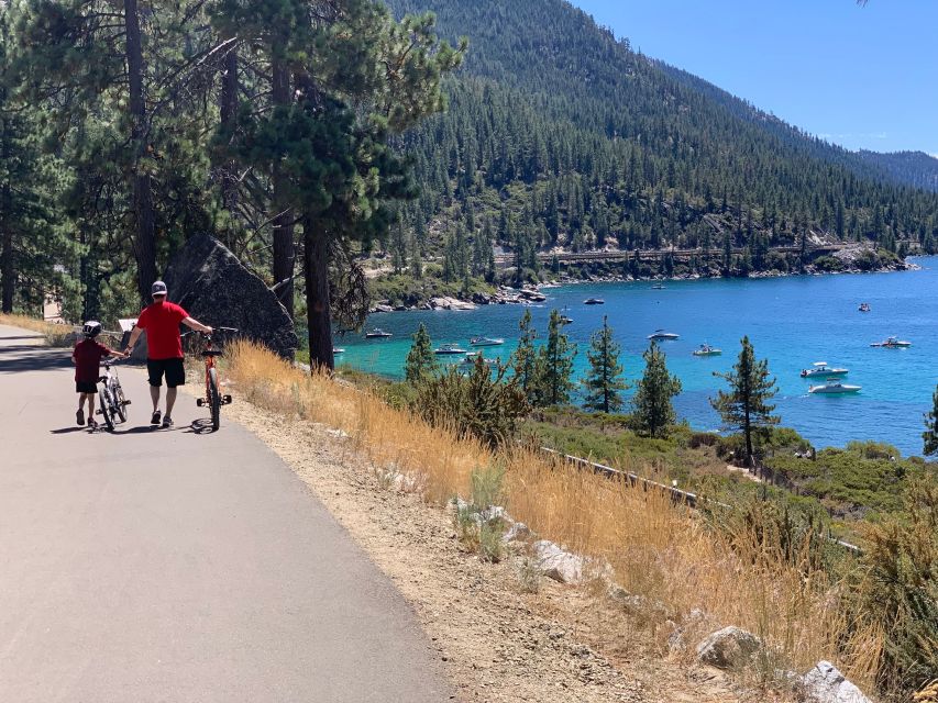 Lake Tahoe Lakeside Electric Bike Rental - Memorial Beach and Hidden Beach provide easy photo stops