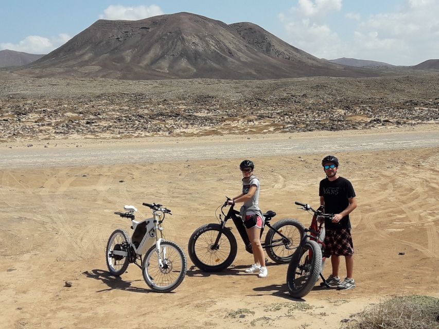 Lanzarote: Advanced 5-Hour Fuerteventura E-Bike Tour - From Playa Blanca to Corralejo by boat