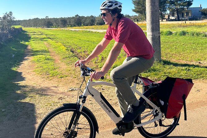 Lecce to Galatina E-Bike: Olive Mill & Wine Tasting + Taxi back - Key points at a glance