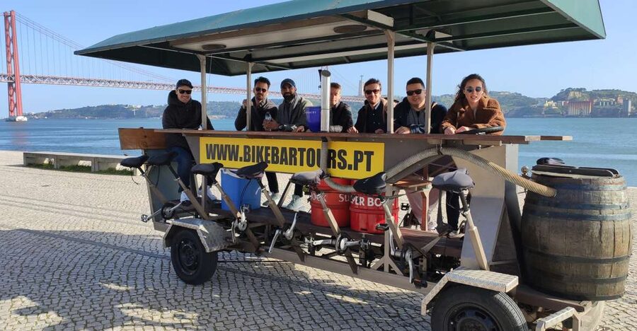 Lisbon: 1-Hour Beer Bike Tour with Draft Beer & Sangria Ride - Key points before you book