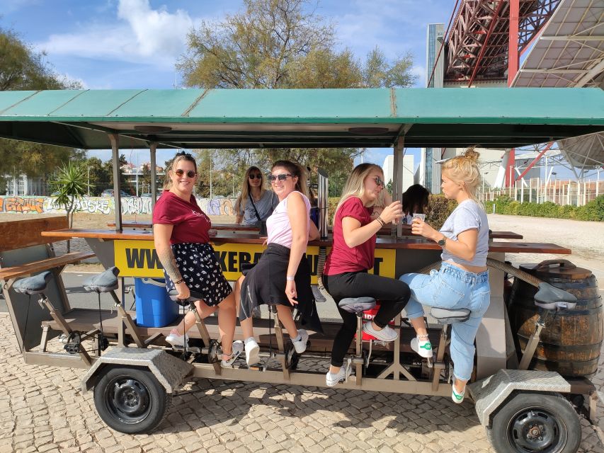 Lisbon: 1-Hour Beer Bike Tour with Draft Beer & Sangria Ride - Drinks, pedaling, and the group mood