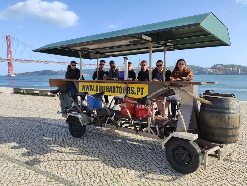 Lisbon: 1-Hour Beer Bike Tour with Draft Beer & Sangria Ride - Meeting at the SUD Lisboa waterfront
