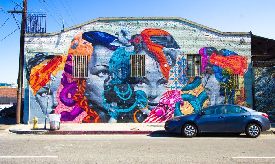 Los Angeles: Arts District Bike Tour & Urban Adventure - Little Tokyo provides the first change of pace