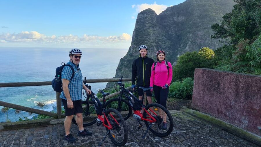Madeira: Guided E-bike Tour of the North Coast - Boaventura’s first climb and coastal view