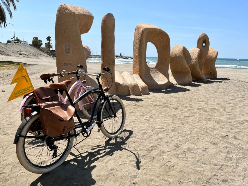 Malaga: Bike Rental for City Discovery Route & Beaches - Reaching Peñón del Cuervo by bike