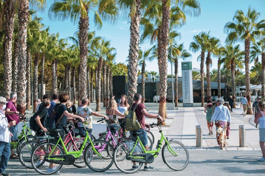 Malaga Bike Tour - Old Town, Marina & Beach - The beach promenade and the fishing-village stop