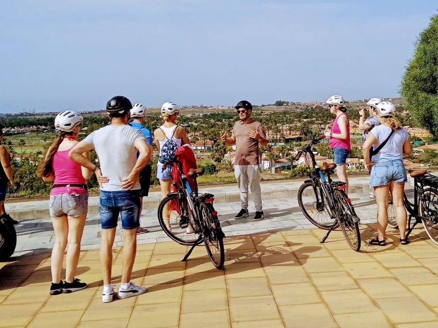 Maspalomas: Southern Coast E-Bike Tour Option Tapas Tasting - La Charca and the final birdwatching stop