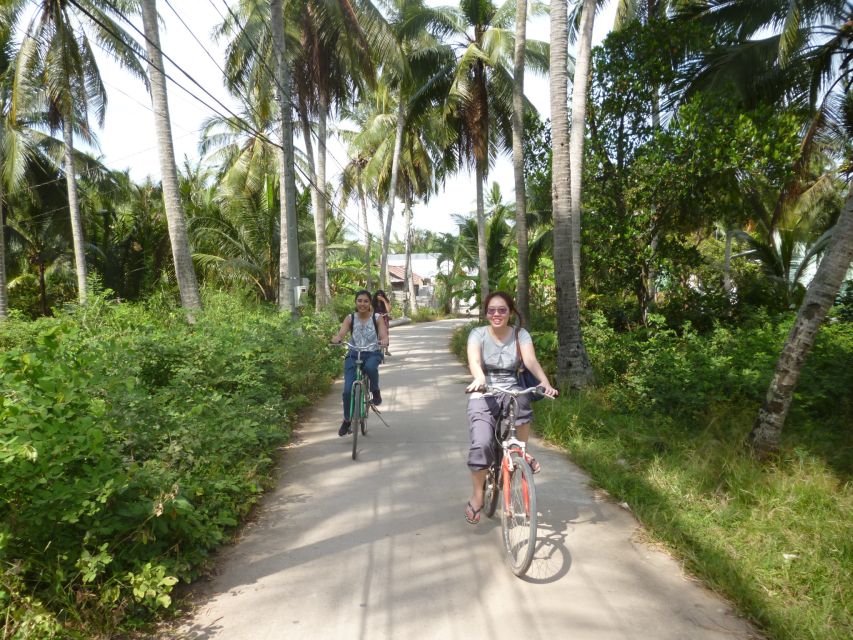 Mekong Day Tour by Car:Cai Be market, Local Island & Cycling - Walking or cycling through the village