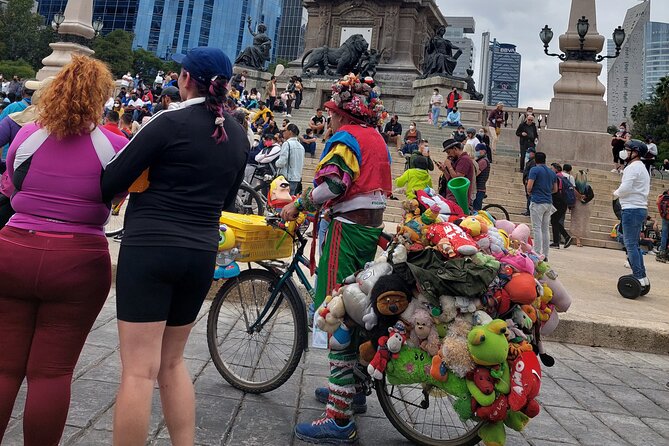 Mexico City E-Bike Tour with a taco and churros stop - Alameda Central, Bellas Artes, and the Zócalo