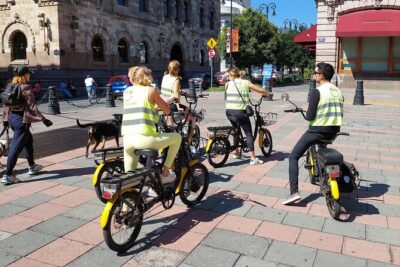 Mexico City E-Bike Tour with a taco and churros stop
