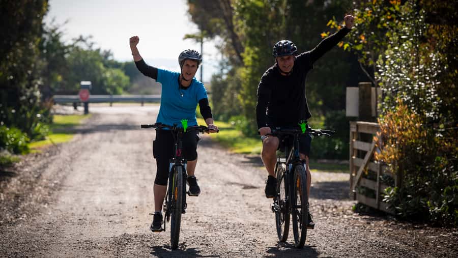 Napier: Cape Coast Winery Tour on E-Bikes - Coast riding near Clifton