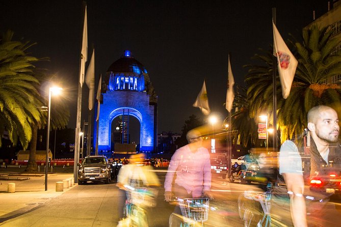 Neon Bike Party - Private Bike Tour - Bellas Artes after dark