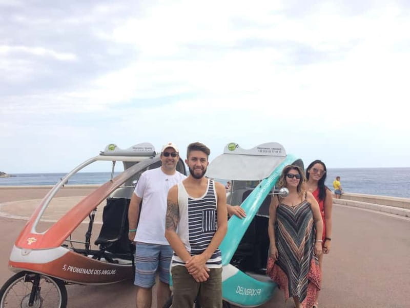 Nice: private guided Tour by electric taxi bike - Comfort, capacity, and pace