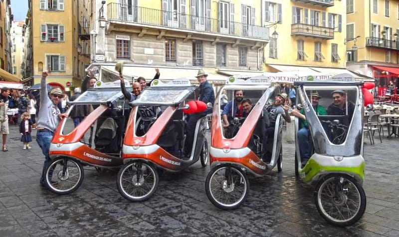 Nice: private guided Tour by electric taxi bike - Who will get the most from this ride