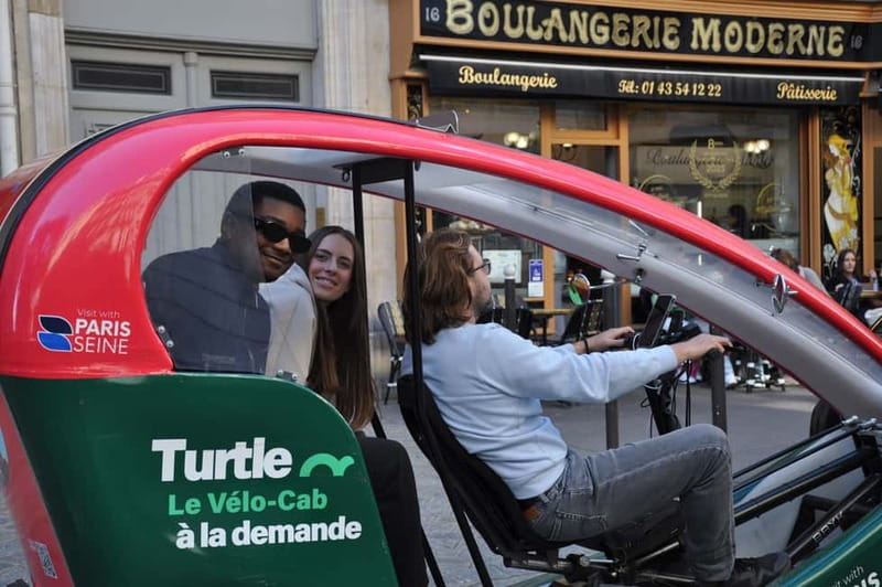 Paris: 2 hours Emily Tour in a Private Rickshaw bike - Luxembourg Gardens and Café de Flore