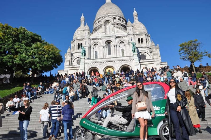 Paris: 2 hours Emily Tour in a Private Rickshaw bike - Pont Alexandre III and the journey to Montmartre