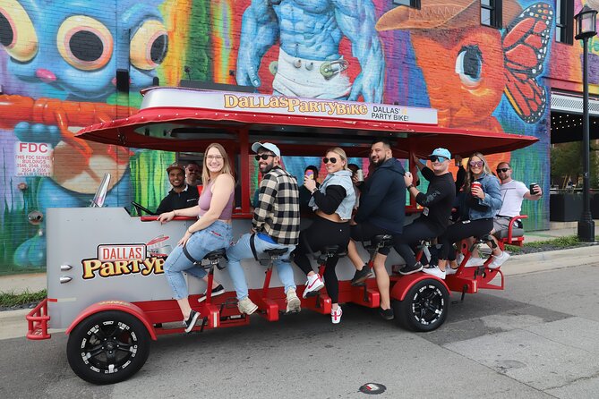 Party Bike Pub Crawl in Deep Ellum and Downtown Dallas - Pedaling into Deep Ellum for two hours