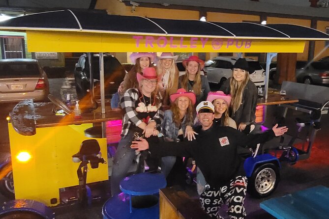 Party Bike through St. Pete with Bar+Mural Stops on Trolley Pub - Dog Bar: the most unusual first stop