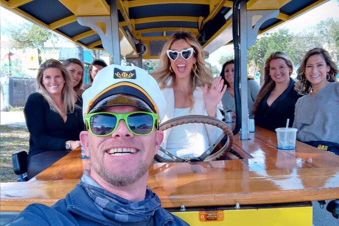 Party Bike through St. Pete with Bar+Mural Stops on Trolley Pub - The pedaling is part of the deal