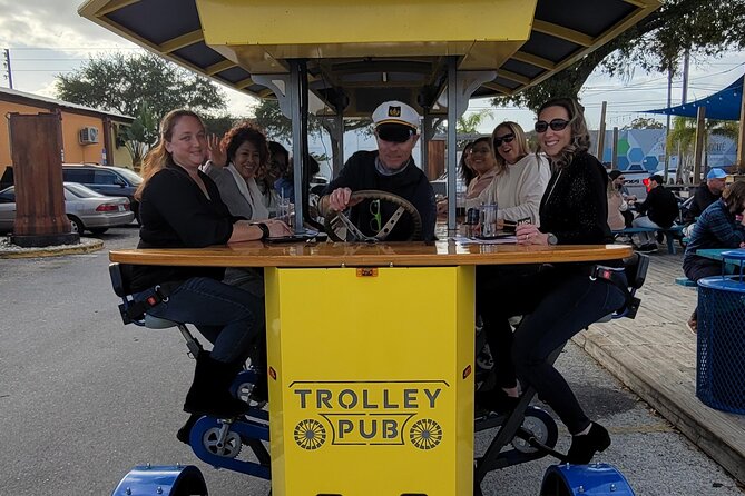Party Bike through St. Pete with Bar+Mural Stops on Trolley Pub - The guides make or break the mood