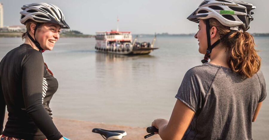 Phnom Penh: Mekong Islands & Silk Islands Guided Bike Tour - Riding Through the Mekong Islands
