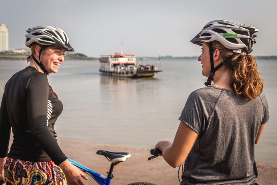 Phnom Penh: Mekong Islands & Silk Islands Guided Bike Tour - Fresh Fruit, Water, and a Khmer Lunch