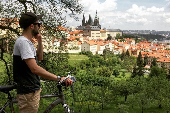 Prague Bike Tour - Stunning Viewpoints, Castle, City & Park - The National Theater and the return through New Town
