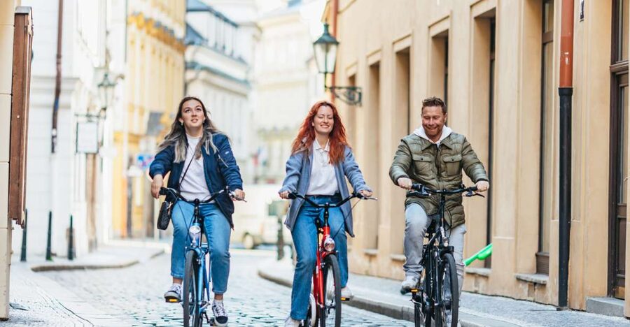 Prague: Complete Bike Tour - New Town and the story of modern Prague