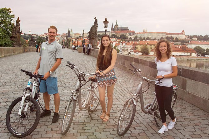 Prague E-Bike City Tour with A Local Guide - Lennon Wall and the National Theatre