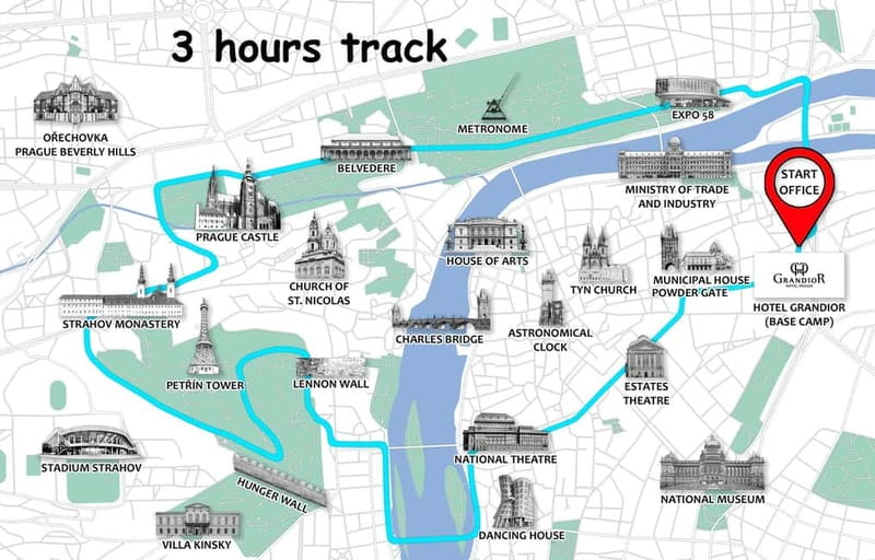 Prague: Small Group or Private E-Bike City Tour - Petrin Hill and the ride into Lesser Town