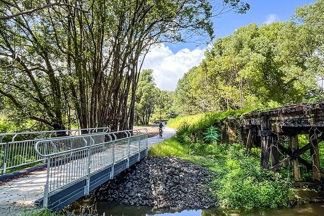 Premium E Bike Hire at the Northern Rivers Rail Trail - Crabbes Creek and Mooball: the early part of the ride