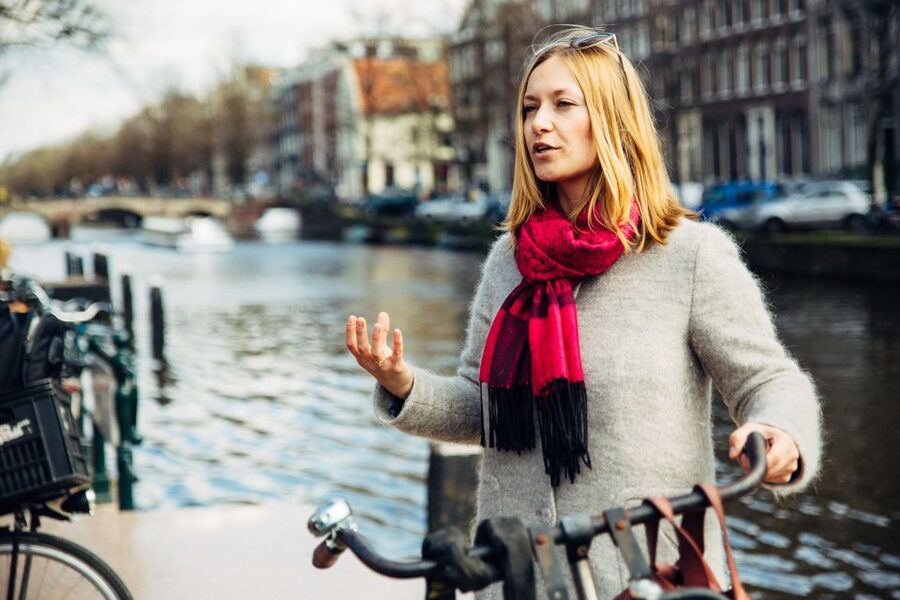 Private Amsterdam Bike Tour with a Local - West-Indisch Huis and the first city views