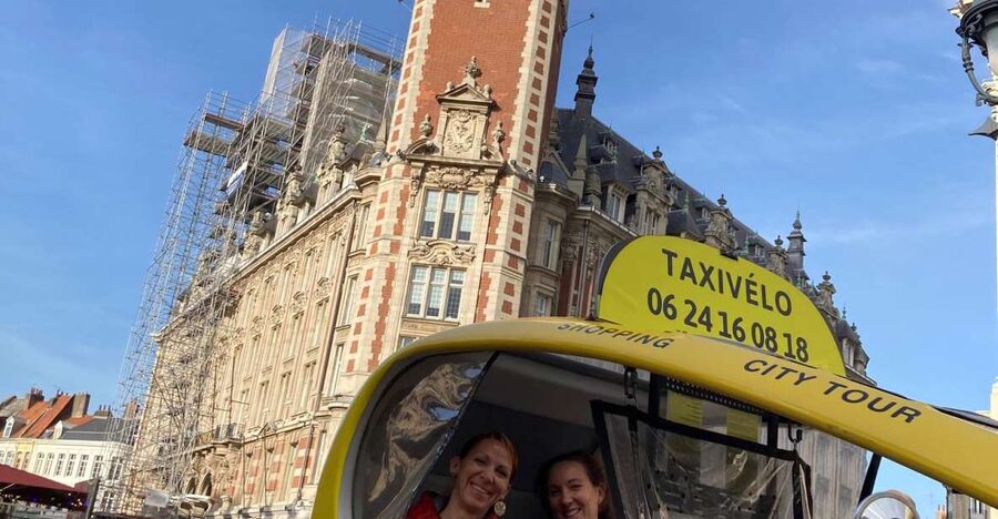 Private guided tour by electric bike taxi - The Grand Place and theater square