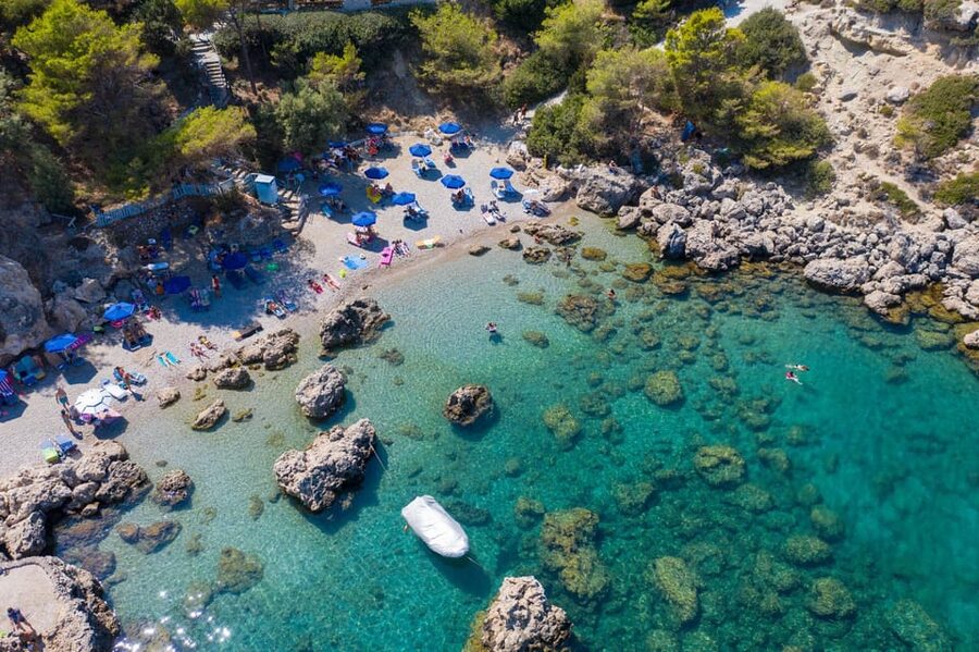Rhodes: Anthony Quinn Bay E-Bike Tour with Snorkeling - From the medieval walls to Anthony Quinn Bay