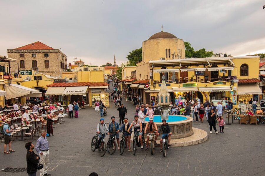 Rhodes: E-bike Highlights Sunset or Morning Photo Tour - Monte Smith and the view above Rhodes
