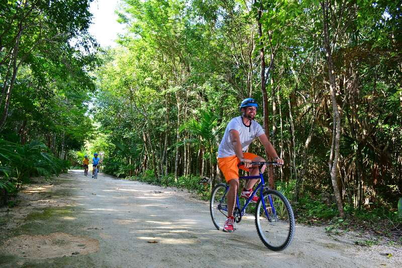 Rio Secreto Nature Reserve: Bicycle, Rappel & Ziplines Tour - The bike ride offers a gentle start