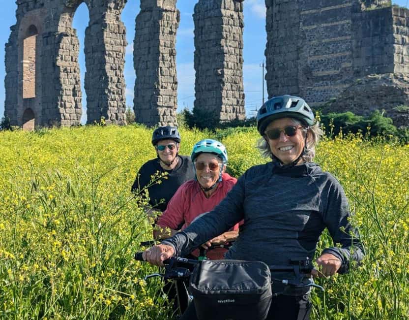 Rome: Appian Way, Aqueducts, & Catacombs E-Bike Guided Tour - Aqueduct Park and Rome’s engineering