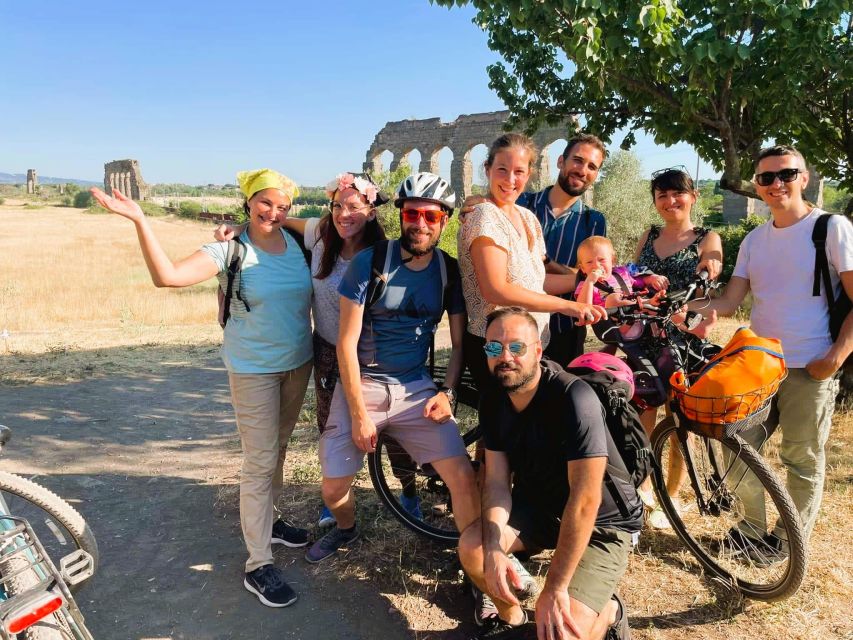 Rome: Appian Way & Catacomb Sunset E-bike Tour with Aperitif - The Park of the Aqueducts at Sunset
